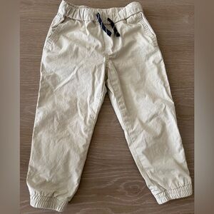Polo by Ralph Lauren Cream Drawstring Jogger Pants for Kids Size 3T